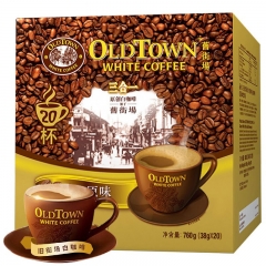 马来西亚进口 旧街场（OLDTOWN）原味20条盒装 三合一速溶白咖啡 760g
