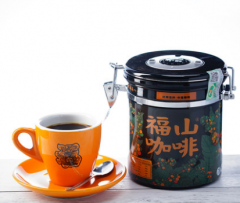 福山咖啡 海南经典福山老种豆 海南特产 原味纯黑熟豆 400g罐装