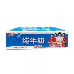 光明无菌枕纯牛奶231ml*16包/箱