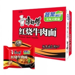 康师傅经典红烧牛肉面105g*24袋