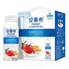 伊利安慕希希腊风味酸奶草莓燕麦200ml*10瓶/提