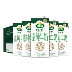 Arla阿尔乐 全脂纯牛奶 1L*12整箱装