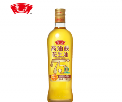 鲁花 【保真花生油】食用油 5S 物理压榨 高油酸花生油750ml