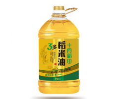 十月稻田 3多稻米油 谷维素16800IPPM 热炒煎炸食用油 5L*1桶