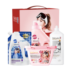 蔬果园天然香氛洗衣液升级系列 蔬果园家庭洗护定制四件套2.5kg